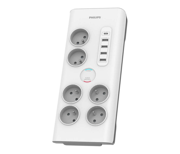 PHILIPS 6 gniazd AC Fr 40W, 2 m Phil-SPN7060WA/60 - 674801 - zdjęcie